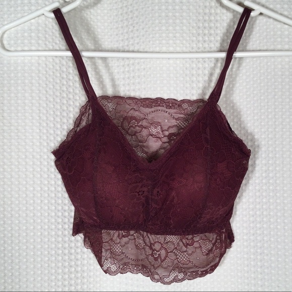 ♥️Body Frosting♥️ | Longline Lace Bralette - Berry - Picture 2 of 13